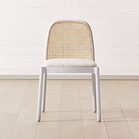 Nadia White Cane Chair + Reviews | CB2 in 2020 | Dining room furniture