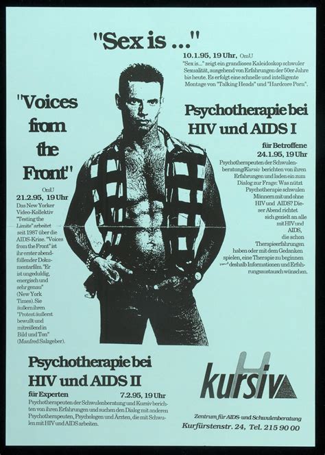 Sex Is Voices From The Front Psychotherapie Bei Hiv Und Aids I