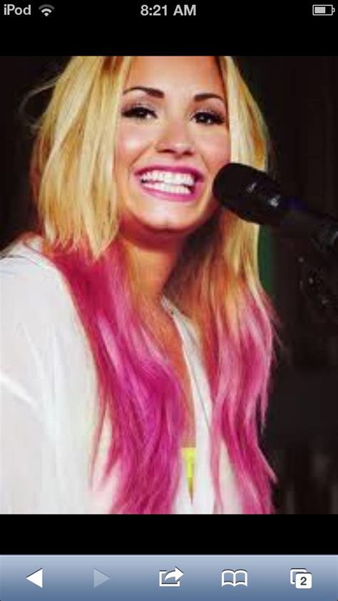 Demi lovato with dark lowlights. My girl | Demi lovato hair, Demi lovato pictures, Pink hair
