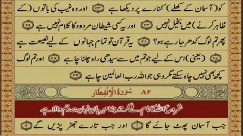 Quran Para 30 Just Urdu Translation With Text Fateh Muhammad Jalandri