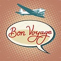 Bon voyage plane tourism flights | Pre-Designed Illustrator Graphics ...