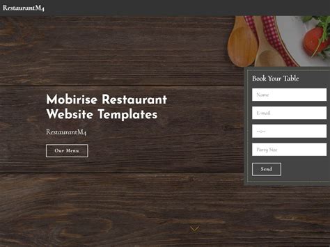 Mobirise Restaurant Website Templates Restaurantm4 By Mobirise