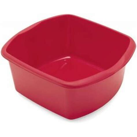 Addis Oblong Plastic Washing Up Bowl Small 32cm 9606 1212 In Red