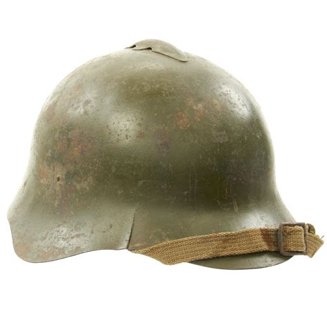 Original Wwii Russian M36 Soviet Ssh 36 Steel Combat Helmet With Liner