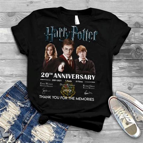 Official Harry Potter 20th Anniversary 2001 2021 Thank You For The Memories Signatures