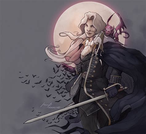 Alucard Fan Art Castlevania Playing Symphony Of The Night After So