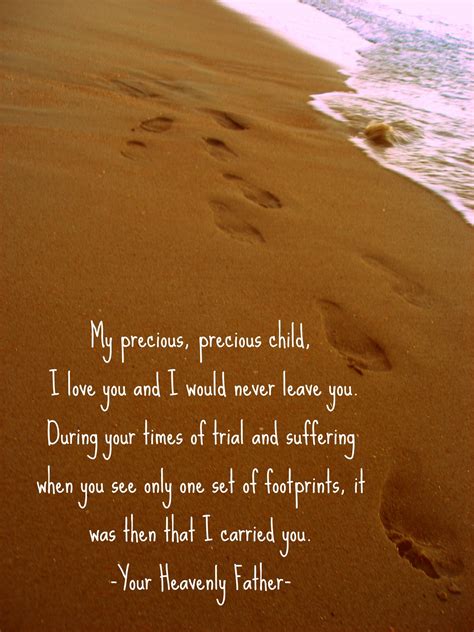 Printable Footprints In The Sand Poem