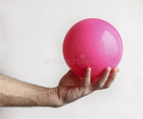 Man S Hand Holding A Ball Stock Photo Image Of Kilogram 86402422