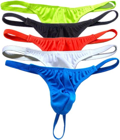 Enhance Pouch Male Thongs Underwear Bikini Sexy Men G String Plus Size