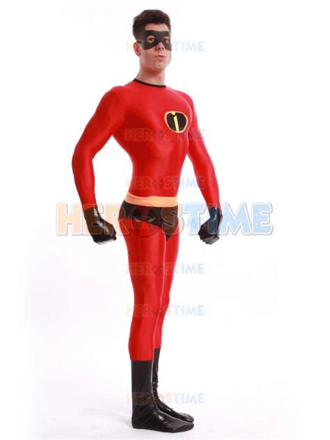 Spandex Mr Incredible Superhero Costume Halloween Cosplay The