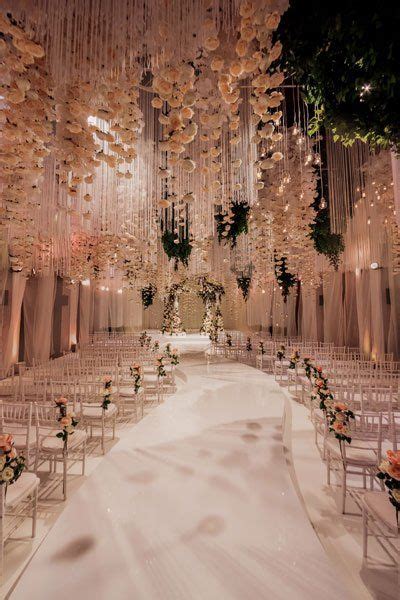 Extravagant White Indoor Wedding Ceremony Modwedding