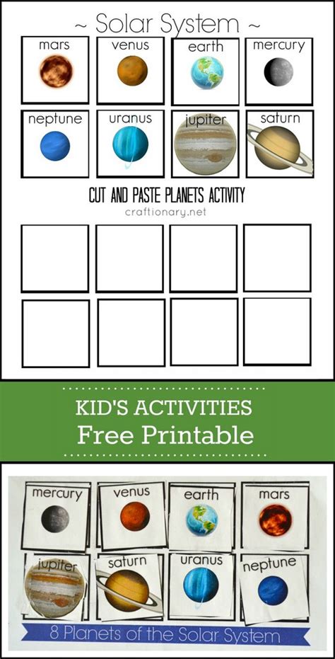 Solar System Activities With Free Printables Craftionary