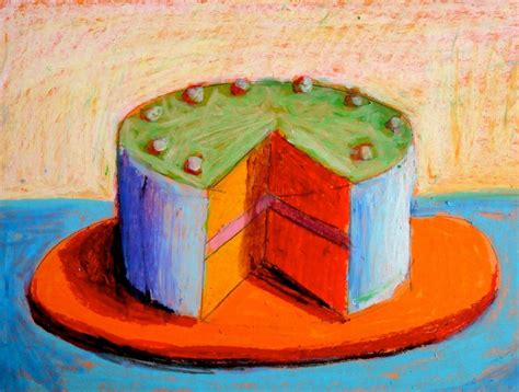 Cakes Inspired By Wayne Thiebaud Famous Pop Art Pop Art Food Art Painting Oil