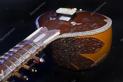 Sitar A String Traditional Indian Musical Instrument Stock Photo By
