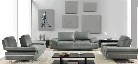 Shop online for deals and discounts on modern leather living room furniture. Petit Grande Contemporary Leather Living Room Set San Jose California AH-Gia-Grey-Sofa-Set