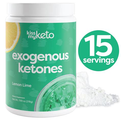 Kiss My Keto Base Exogenous Ketones Supplement Gobhb Keto Powder — Lemon Lime Keto Drinks Mix