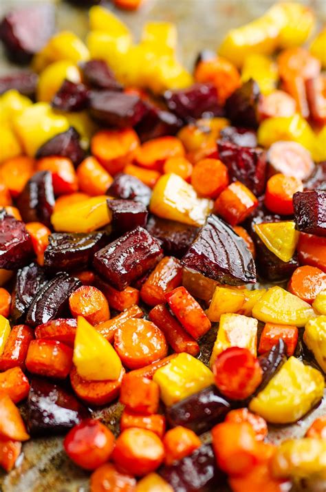 Honey Roasted Beets And Carrots