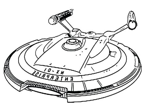 Alien Ship Coloring Page