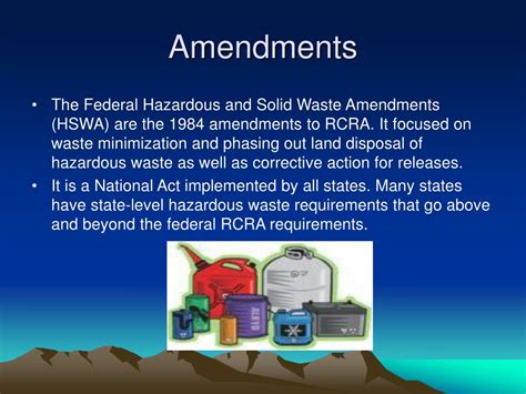 Ppt The Resource Conservation And Recovery Act Of And Rcra