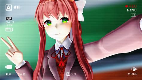 Mmd X Ddlc Selfie Monika By Melody3110 On Deviantart