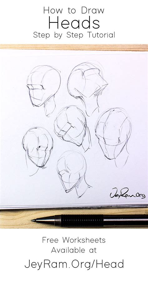 How To Draw The Head From Any Angle Step By Step Tutorial For