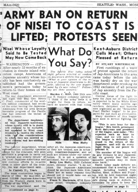 After Internment Seattles Debate Over Japanese Americans Right To
