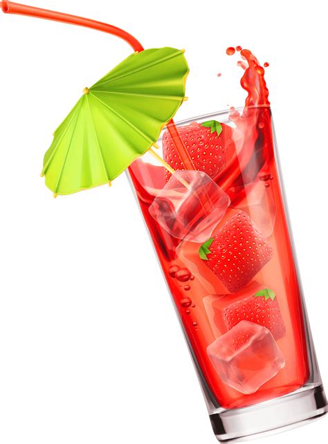 Strawberry Juice Ice Glass Drinks Png Strawberry Juice Fruit Juice