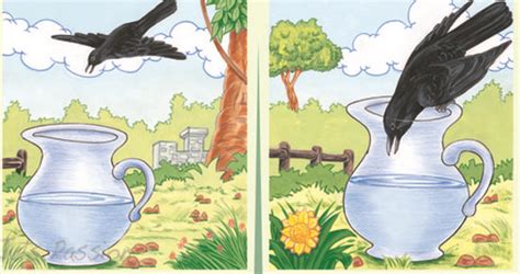 Thirsty Crow Short Stories Crow Painting Animation Background Story Drawing