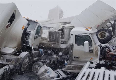 Update Dozens Of Trucks In 100 Vehicle I 80 Crash 3 Dead