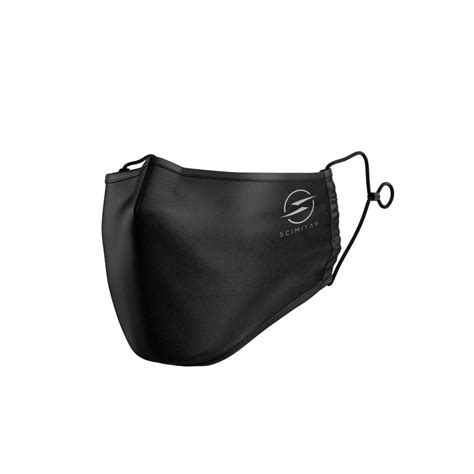 Onyx Black Reusable Face Mask Scimitar Sportswear Recycled Cycling