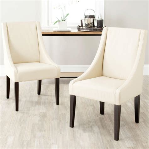 These particular chairs have sold, but you can describe what you want and i'll customize it for you. Safavieh Britannia Cream Bicast Leather Side Chair (Set of ...