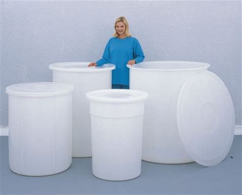 Large Capacity Round Storage Bins Plastic Container Storage Round