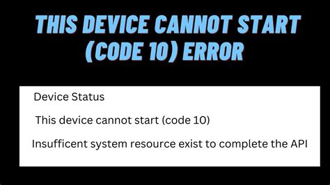 How To Fix This Device Cannot Start Code 10 Error With Diffrent Drivers Youtube