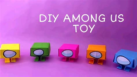 How To Make Origami Among Us Toy Paper Among Us Craft Minded Youtube