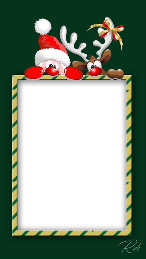 Christmas Frame Santa Frame Photo Png Transparent Background Free