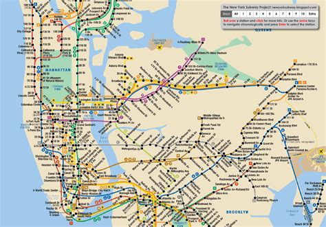 Stop What Youre Doing And Check This Interactive Nyc Subway Map Out
