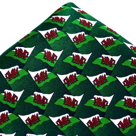 Wales Flag Silk Handkerchief From Ties Planet Uk