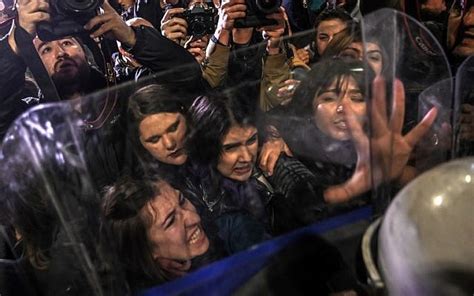 Turkey Riot Police Fire Tear Gas At Banned Womens Day Rally Desitimes