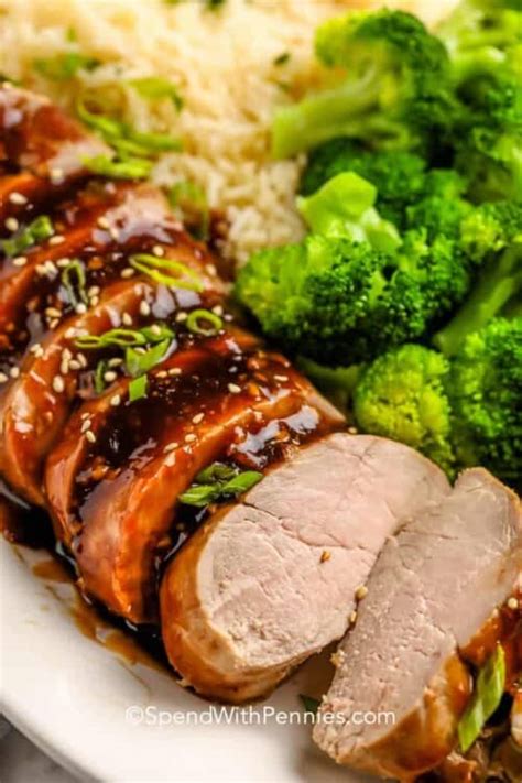 Teriyaki Pork Tenderloin Quick Cook Time Spend With Pennies