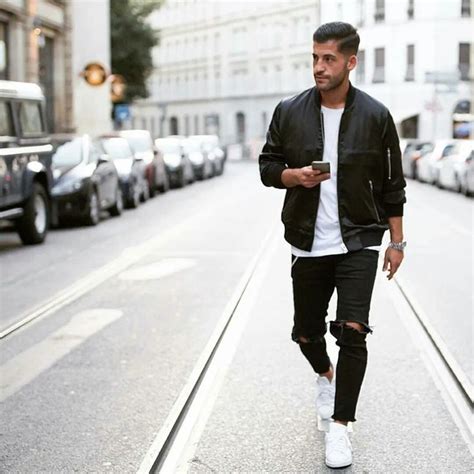 Black And White Outfit For Men Fashions Nowadays Mens Street Style