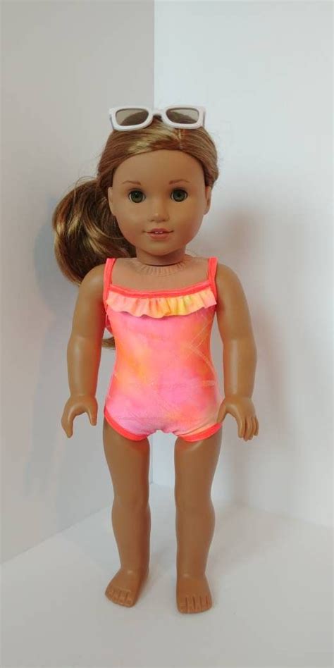 doll swimsuit for 18 inch doll fits american girl doll 18 etsy canada american girl doll