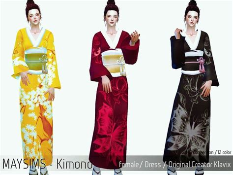 Kimono For Ts4 Sims 4 Sims 4 Custom Content Sims