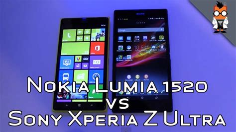 Nokia Lumia 1520 Vs Sony Xperia Z Ultra Phablet Comparison Youtube