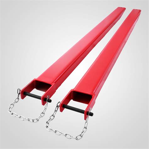 Forklift Pallet Fork Extensions Pair Slide Clamp Steel Construction