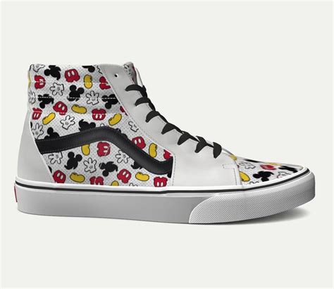 Customs Disney X Vans Sk Hi Disney Mickey Mouse Vans Sneaker