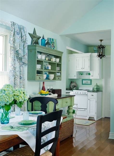 Small Lake Cottage Turquoise Interiors Home Bunch Jhmrad 115429