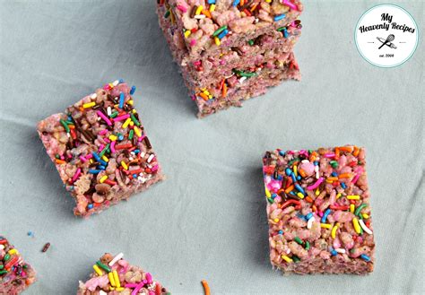 Rainbow Rice Krispies Treats My Heavenly Recipes