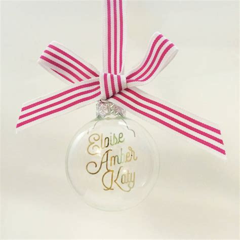 Add Your Own Words Personalised Glass Bauble By Libby Mcmullin