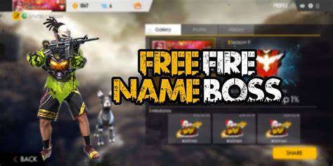 Here the user, along with other real gamers, will land on a desert island from the sky on parachutes and try to stay alive. Garena Free Fire: Get Stylish Free Fire Name Boss To Your ...