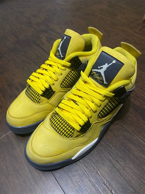 Jordan Brand Air Jordan 4 Retro Lightning Yellow Size 9 Mens Grailed